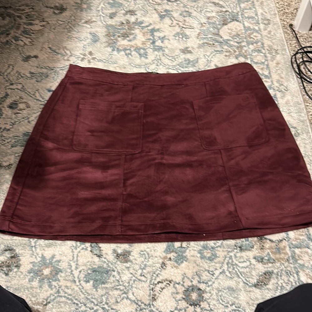 Maroon Skirt